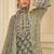 Pista crepe readymade suit with embroidery & aari work