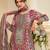 Purple crepe readymade suit with embroidery & aari work