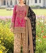 Rani chinon readymade printed suit with diamond work