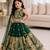 kids greenbaz embroidered lehenga choli with dupatta