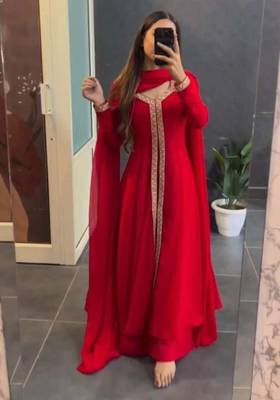 Red Georgette Salwar Suit 6