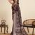 maroon embroidery with zari work sartin saree with blouse