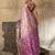 chikoo zari work silk blend kanjivaram saree with blouse