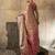 chikoo zari work silk blend kanjivaram saree with blouse