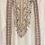 Cream embroidered kurta pajama in pure lachaka fabric