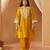 Mustard yellow chauga kurta with salwar