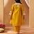 Mustard yellow chauga kurta with salwar