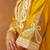 Mustard yellow chauga kurta with salwar
