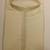 Cream embroidered kurta pajama in pure linen fabric