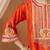 Burnt orange chauga kurta with salwar