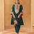 Emerald green chauga kurta with salwar