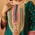 Emerald green chauga kurta with salwar