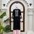 black color thread work cotton anarkali top palazzo set
