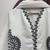 white color thread work silk blend top pent set