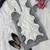 white color thread work silk blend top pent set