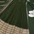 Green embroidered anarkali kurta set with pant and dupatta for women