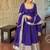 Jambli embroidered anarkali kurta set with pant and dupatta for women