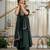 Green natural crepe silk  party  embroidery wear palazzo suit set