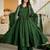 Green vichitra silk  party  embroidery wear palazzo suit set