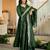 Green vichitra silk  party  embroidery wear palazzo suit set