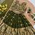kids mehndi green embroidered lehenga choli with dupatta
