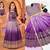 kids purple embroidered lehenga choli with dupatta