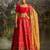 Red Thread Work Silk Wedding Wear Lehenga Choli With Dupatta