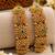 Multicolor copper bangles with bar stone & kundan 