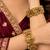 Multicolor copper bangles with bar stone & kundan 