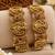 Multicolor copper bangles with bar stone & kundan 
