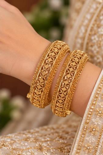 Multicolor copper bangles with bar stone & kundan     2 pcs