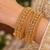 Multicolor copper bangles with bar stone & kundan     2 pcs