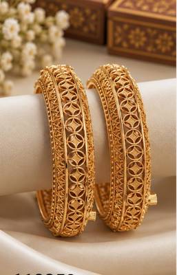 Multicolor copper bangles with bar stone & kundan     2 pcs 2