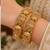 Multicolor copper bangles with bar stone & kundan     2 pcs