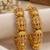 Multicolor copper bangles with bar stone & kundan     2 pcs