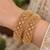 Multicolor copper bangles with bar stone & kundan     2 pcs