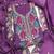 Vichitra silk embroidered unstitched suit with heavy santoon bottom and vichitra silk dupatta