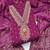 Chanderi butti embroidered unstitched suit with heavy santoon bottom and chanderi jacquard dupatta