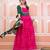 Pink bandhani anarkali set