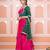 Pink bandhani anarkali set