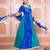 Blue bandhani anarkali set