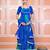 Blue bandhani anarkali set