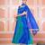 Blue bandhani anarkali set