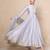 Grey chanderi anarkali set