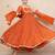 Orange anarkali set