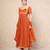 Orange anarkali set