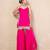 Pink short kurti with garara