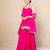 Pink short kurti with garara