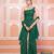 Green one shoulder kurta set