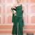 Green one shoulder kurta set